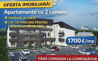 APARTAMENT tip STUDIO - 2 camere, 53 mp, ETAJ 1, Complex LOGICENT; - Poză 1