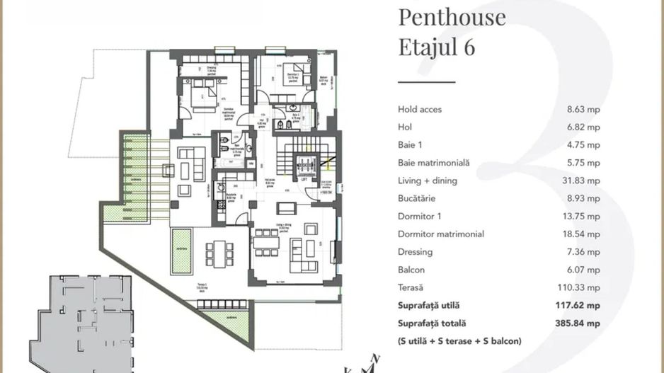 Centrul Civic I Penthouse - Poză 1