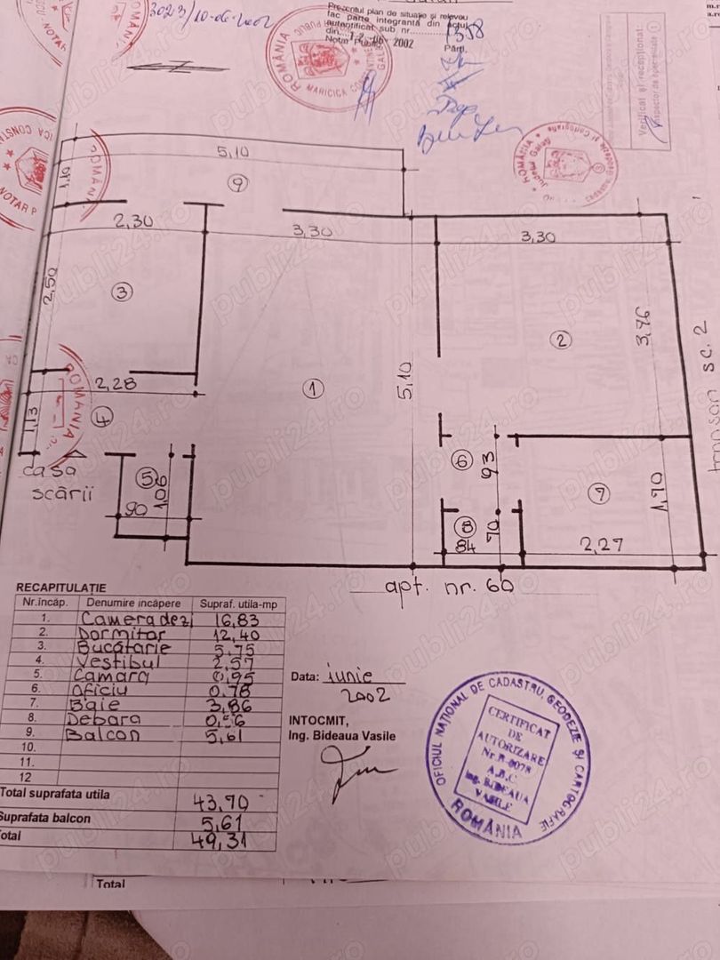 apartament cu doua camere semidecomandat în Țiglina 2 - Poză 10
