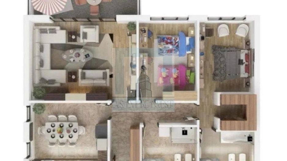 Ap 3 camere mobilat-utilat - zona Tractorul (Isaran) - Poză 7