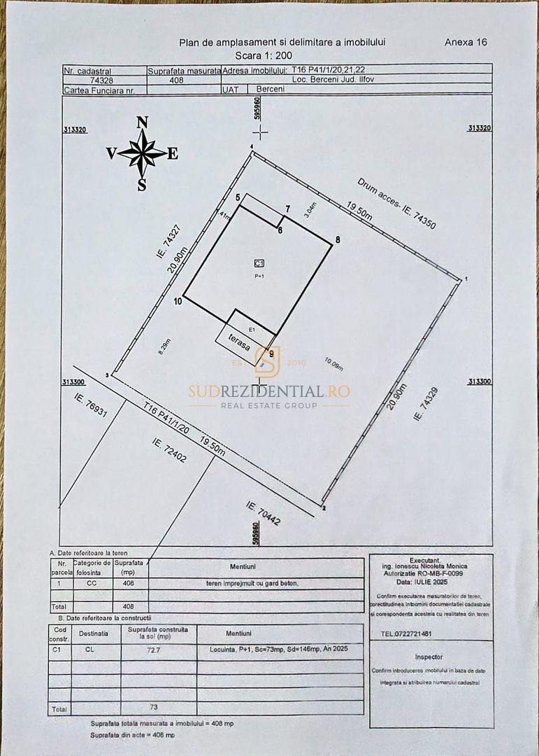 Vila Smart Home de Lux cu piscina incalzita, Comuna Berceni, Ilfov - Schiță 21