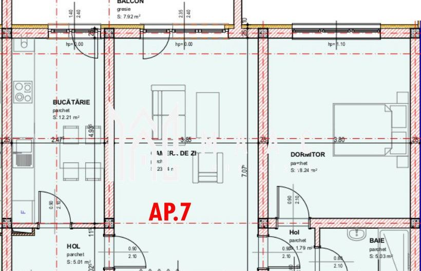 Apartament 2 camere | Semidecomandat | Zona Brana - Poză 1