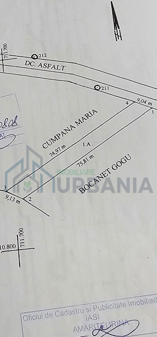 Teren intravilan de 600 mp în sat Pocreaca, cu acces la asfalt, curent și apă - Poză 1