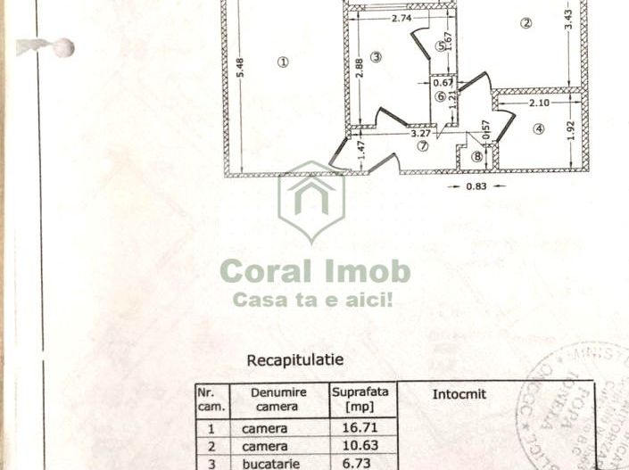 Vanzare ap 2 camere dec, mobilat, utilat, bloc 1982, Zona Tei - Poză 2