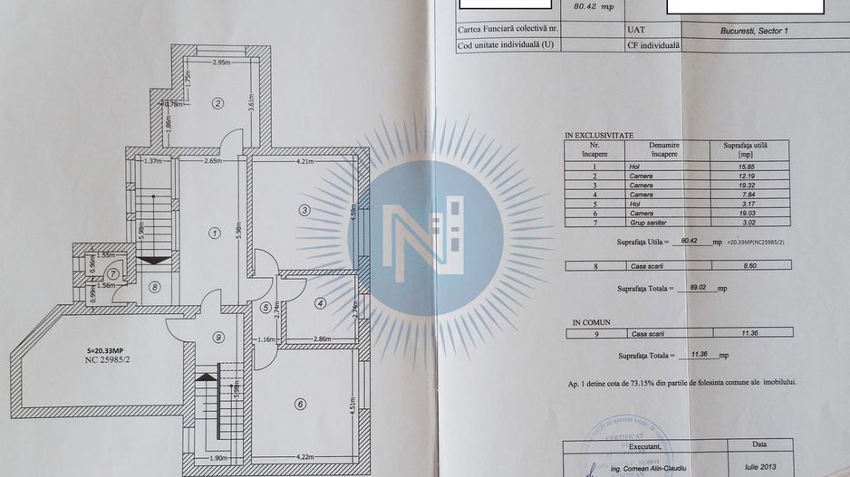 Etaj 1 plus mansarda in vila - Poză 10