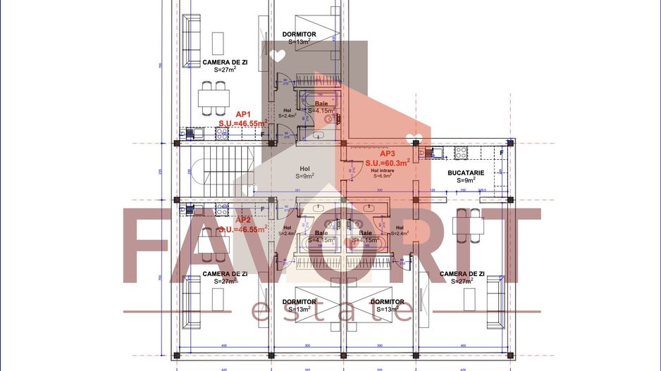 Apartamente de vanzare in Mosnita Noua | Zona Kaufland | Finisaje la alegere - Schiță 9