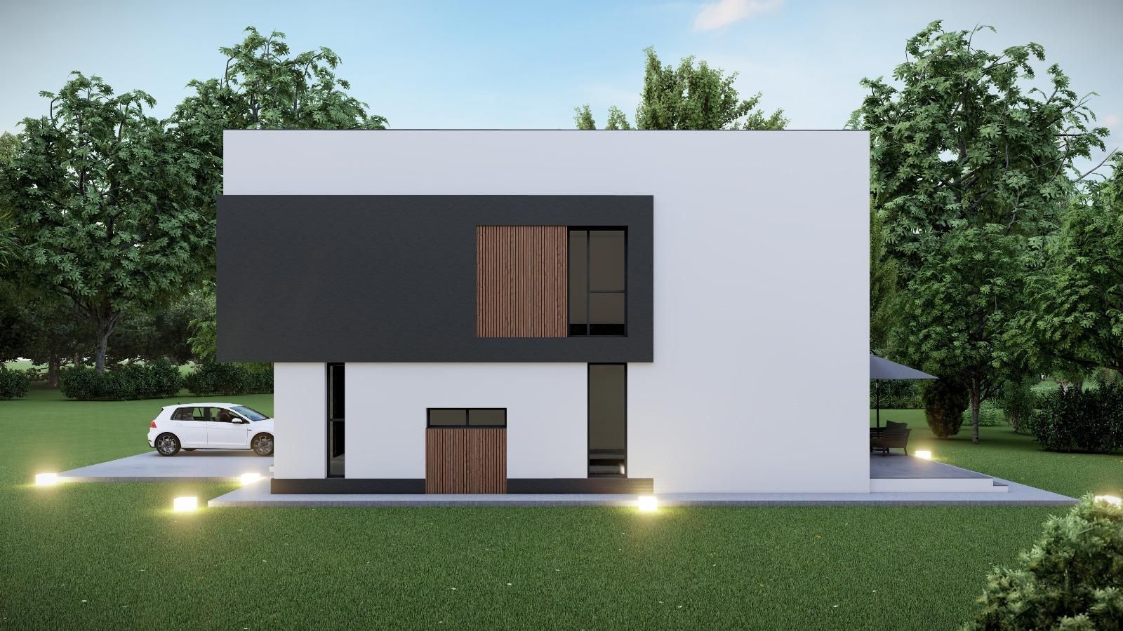 Vila eficienta energetic Tunari, strada publica, POMPA SI PANOURI SOLARE - Poză 5