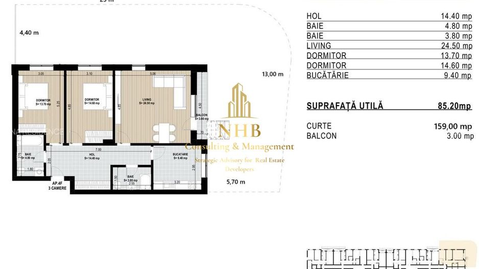 COMISON 0 -Apartament de vanzare cu GRADINA -3 CAMERE -OMV PIPERA - Poză 2