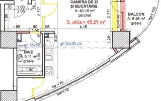 Apartament tip studio la cheie in bloc nou! - Schiță 12