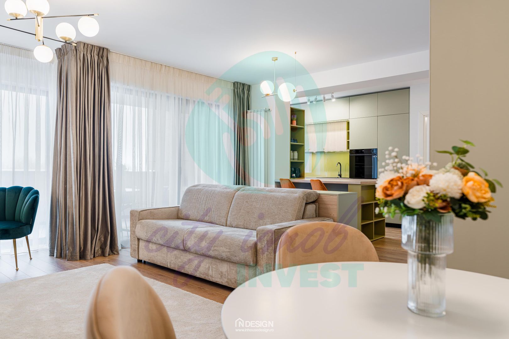 2 camere, suprafata 83 mp, terasa si loc parcare - PRIMA INCHIRIERE - Poză 1