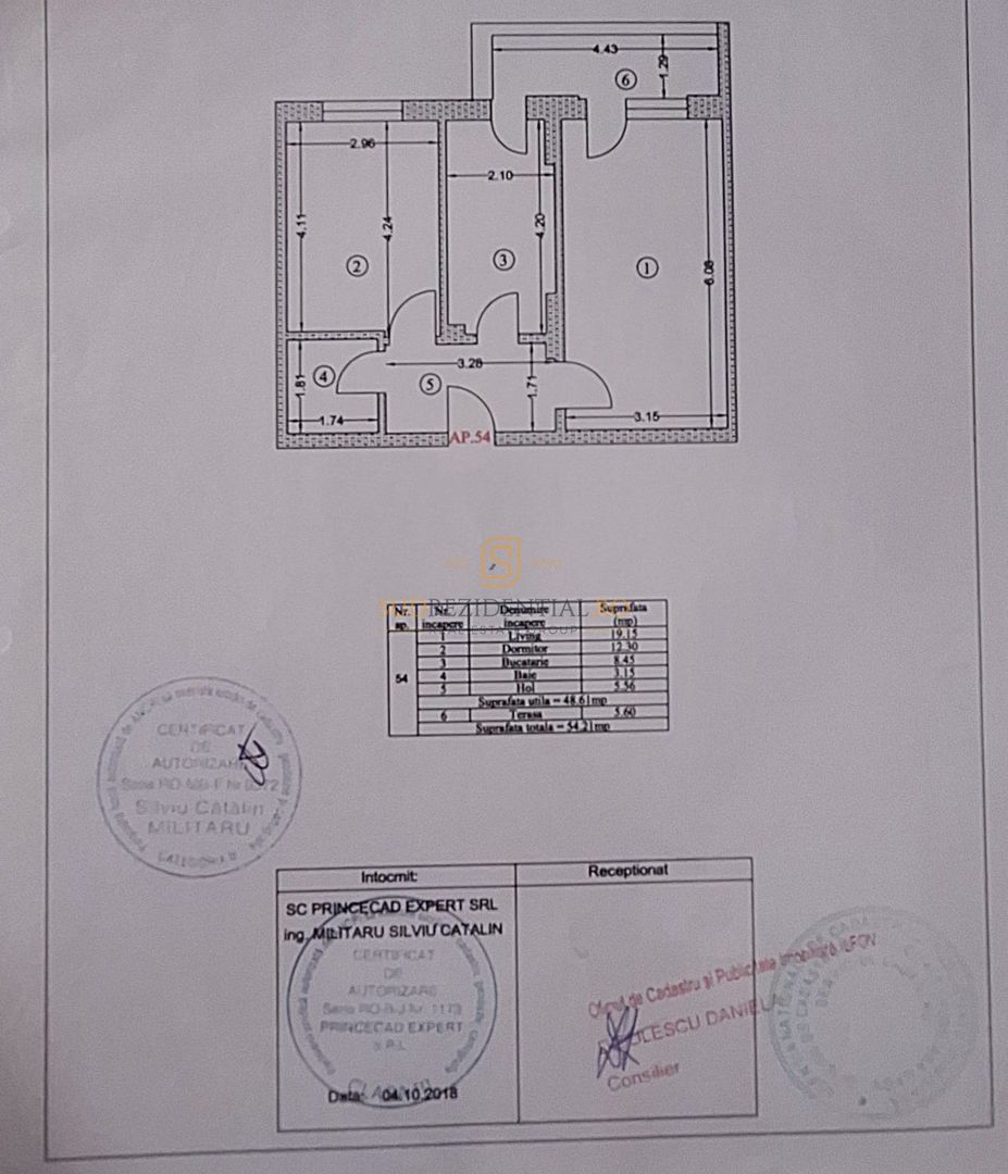 Apartament 2 camere, decomandat, Biruintei, Metrou Berceni, Pasarela - Schiță 14