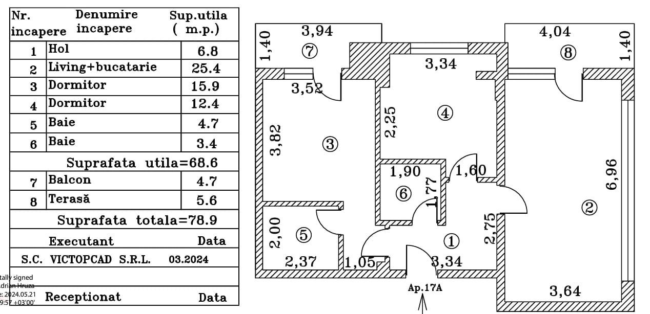 Apart 3 camere 80mp Titan Grigorescu vizavi noul Lidl Bloc 2023 - Poză 3