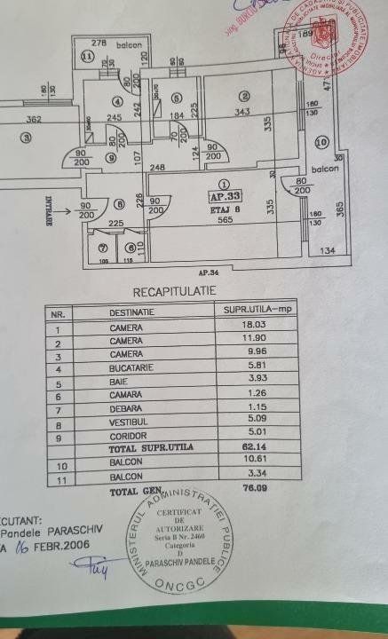 Apartament 3 camere, Clucerului - Poză 16