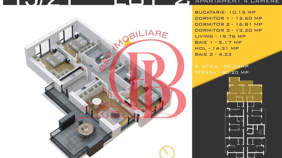 4 camere  Titan Pallady  Metrou Nicolae Teclu - Schiță 12