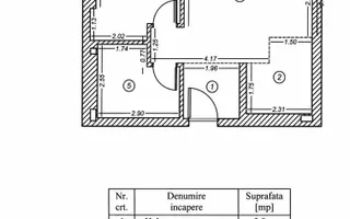 VANZARE APARTAMET PREMIUM 2 CAMERE | ONE VERDI | MOBILAT | 49 MP - Schiță 15
