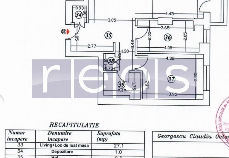 VANZARE APARTAMENT MODERN 2 CAMERE | AVIATIEI | 62MP | MOBILAT-UTILAT - Schiță 7
