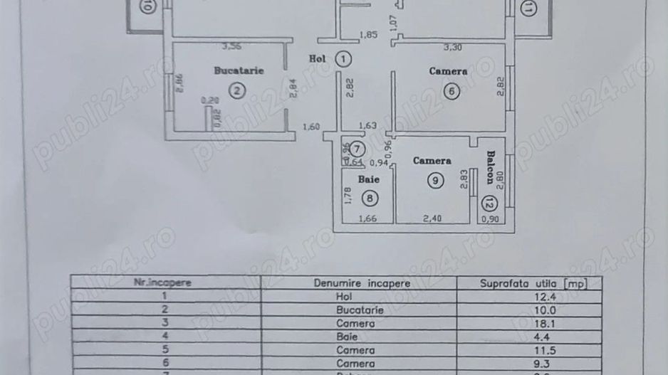 Aradului | 4 camere | Decomandat| Etaj intermediar | 3 balcoane si boxă - Poză 10