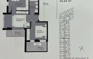 Vanzare apartament 2 camere, zona Soporului/Gheorgheni, imobil nou