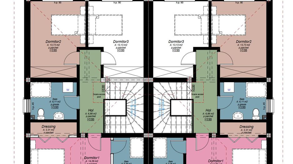 Duplex spațios P+E în Dumbrăvița (aproape de pădure) - Poză 5