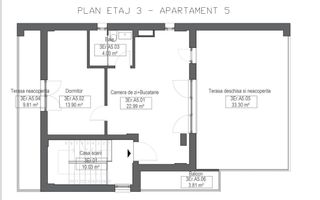 VANZARE PENTHOUSE | ETAJ 3 | ZONA PALLADY - Poză 10