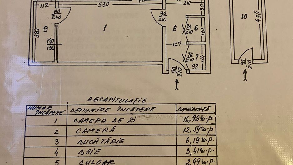Apartament 2 camere Piata Bobocica Vitan - Schiță 11
