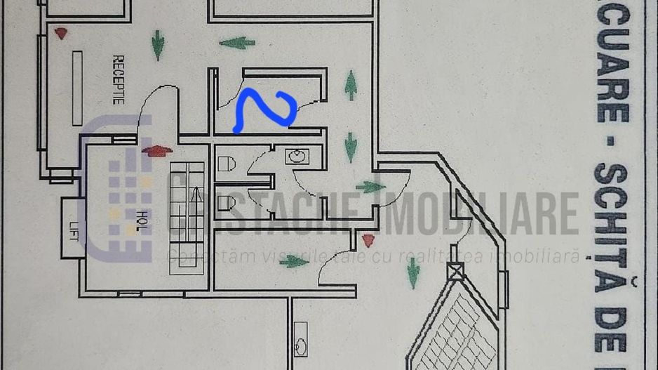 Spatiu comercial 80 mp. util, comp. flexibila, Etj 2/ 3, acces lift_Tineretului - Poză 9