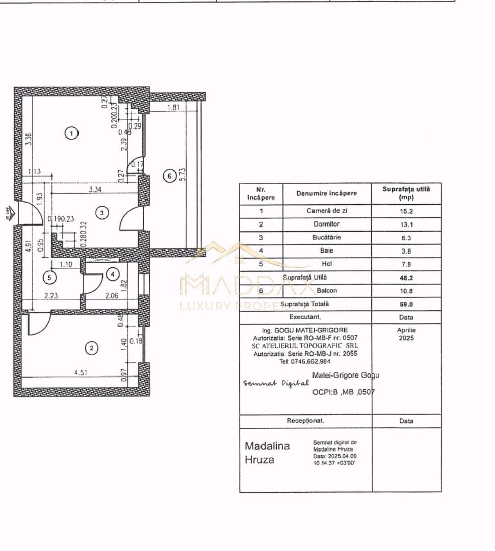 Apartament 2 Camere de Lux /Fabrica de Glucoza/Predare la alb-169.000 € - Schiță 13