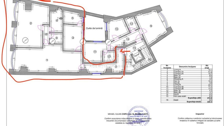 Bloc Nou 2025 /Piata Rosetti/ 4 Camere/ 0% Comision 143 mp - Poză 9