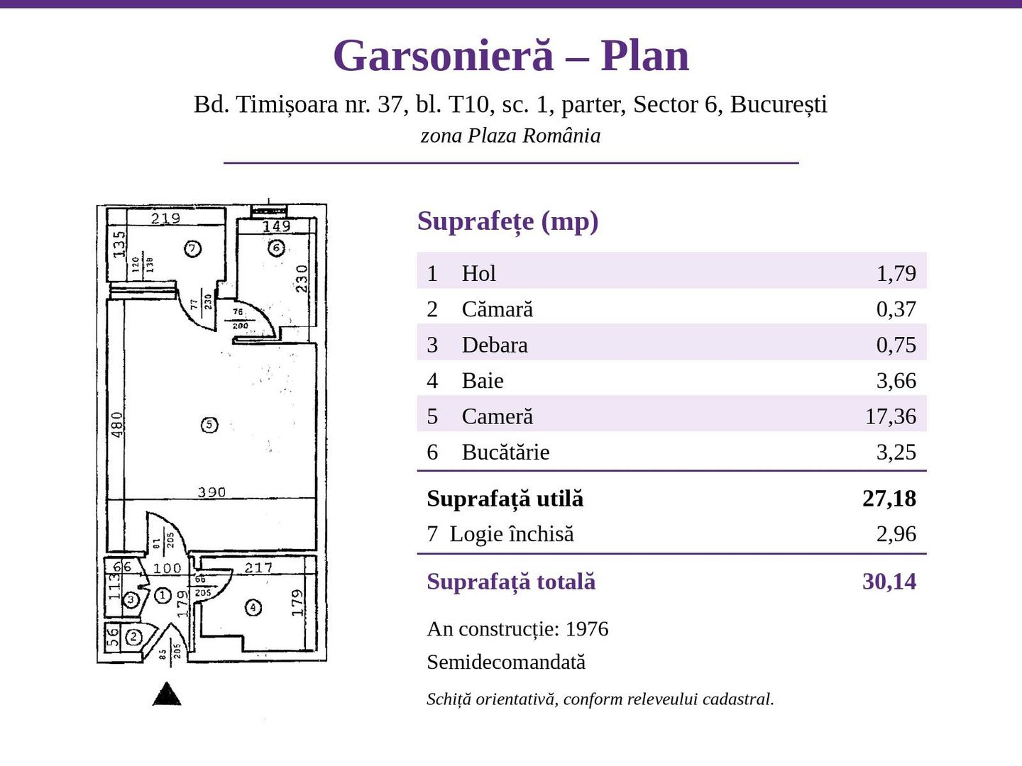 COMISION 0% - Garsoniera cu balcon Bd. Timisoara - Plaza Romania - Poză 13