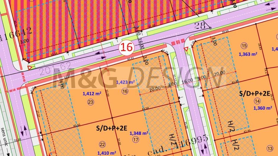 Parcele de vanzare pentru bloc D+P+2E+M in Giroc - Poză 2