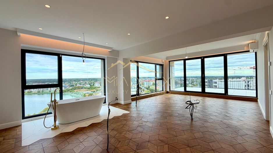 Penthouse cu 4 camere // terasă 70 mp / 200 mp / 3 parking / Straulesti - Poză 1