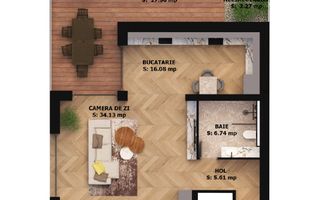 Apartament nou, 2 camere, 281 800 Euro. Comision 0. - Poză 1