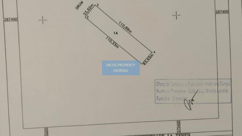 Teren intravilan Drumul Fermei - Schiță 5