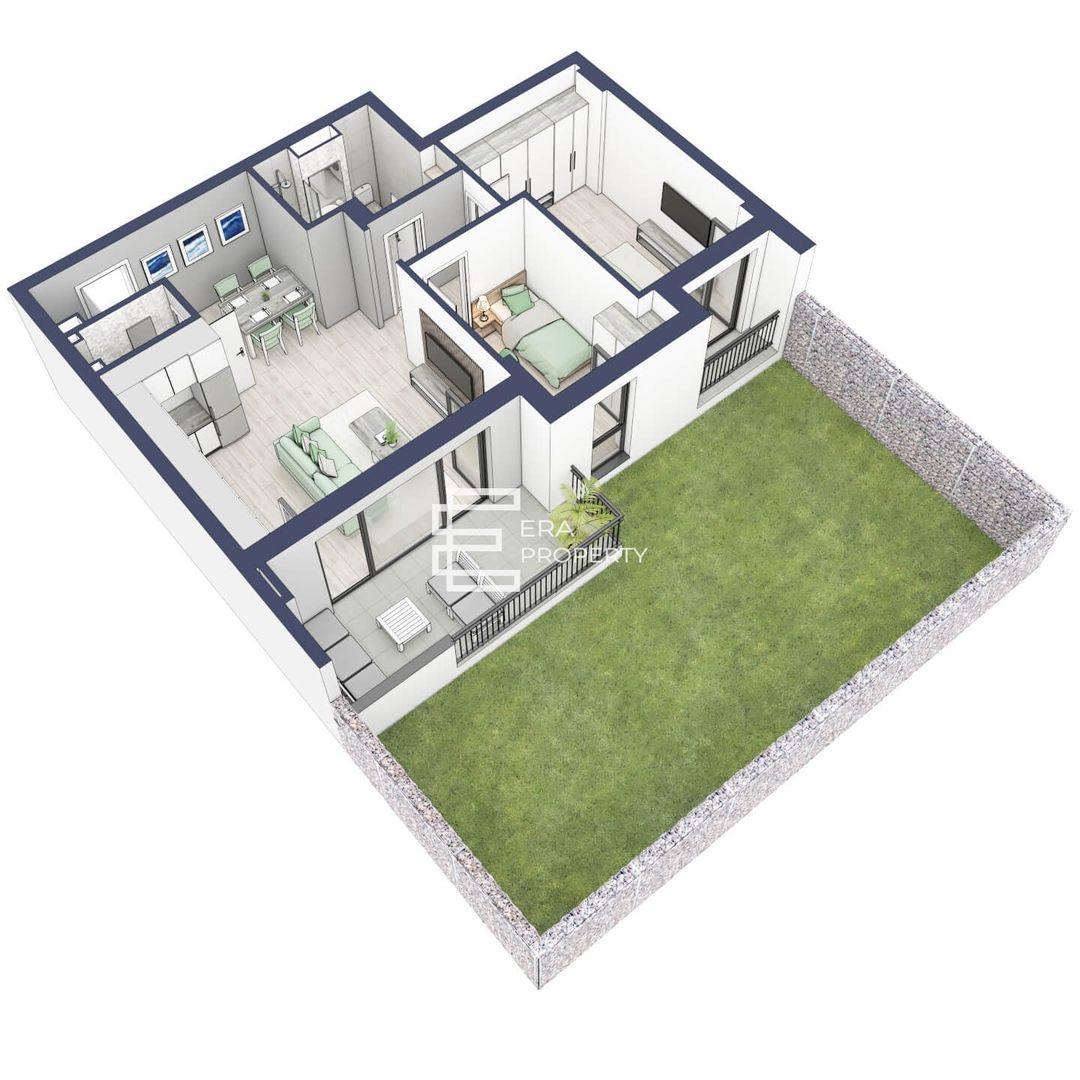 Apartament 3 camere | parter cu gradina | Zona Alba Iulia – Sibiu - Schiță 14