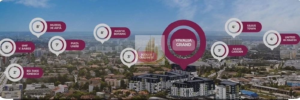 Apartament, zona centrala, 3 cam, 2 bai, parter, Complex Vivalia - Poză 5