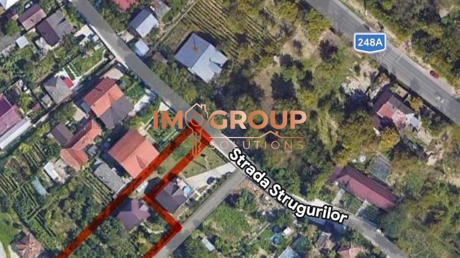 TEREN INTRAVILAN  1480mp + CASA - LA 2,7 KM DE PODU ROS - Poză 1