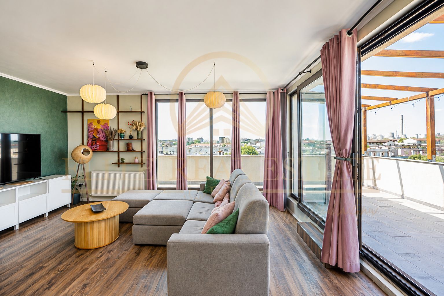Penthouse 3 camere, 100 mp, Terasa 50 mp, Lift direct in apartament - Poză 1