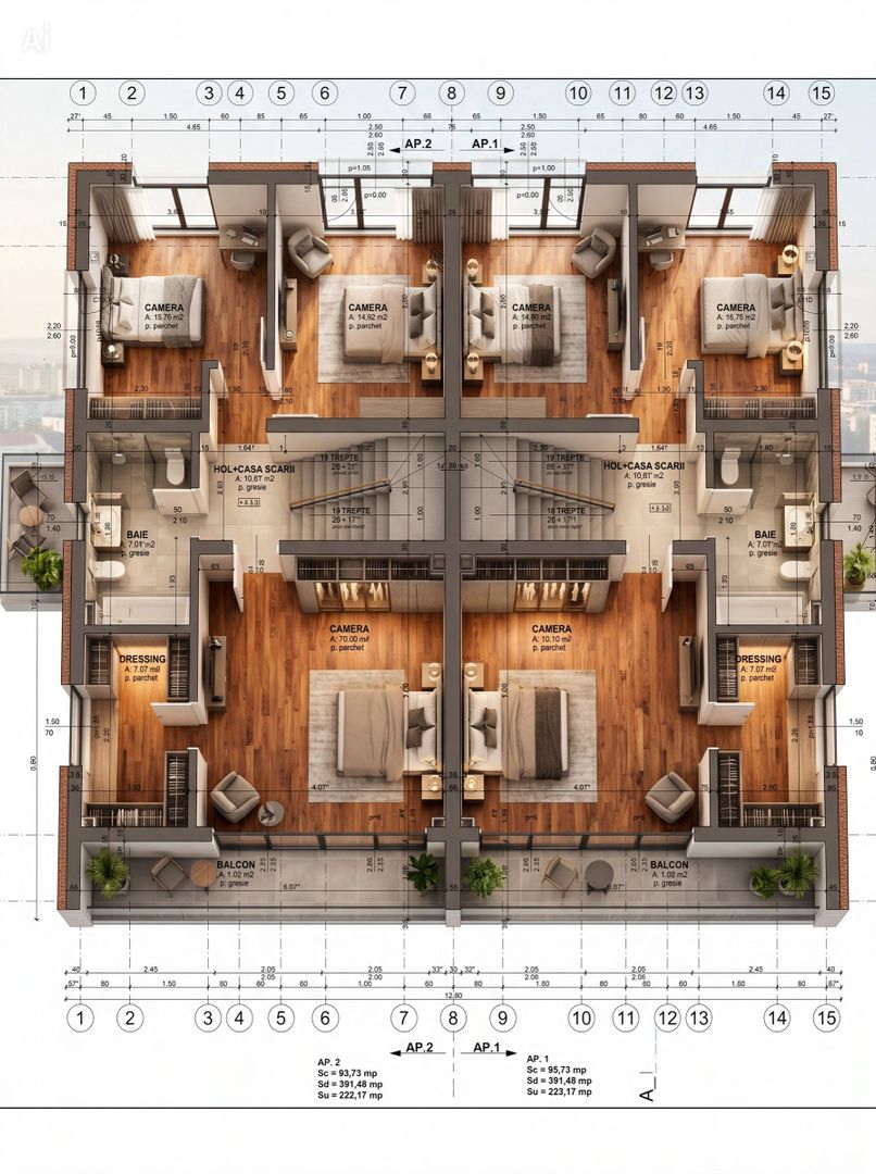 Duplex semifinisat, zona Donath Park - Poză 8
