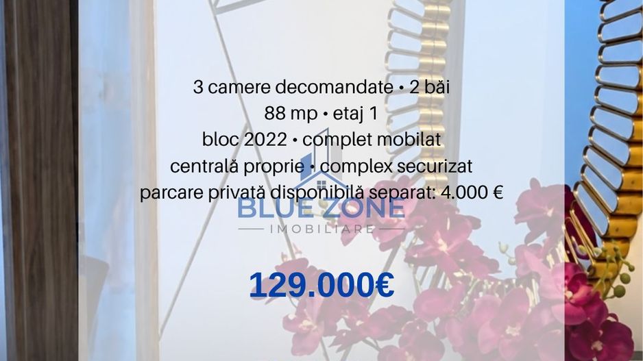 Apartament 3 camere I Bloc 2022 I Centrala proprie I 88 mp - Poză 16