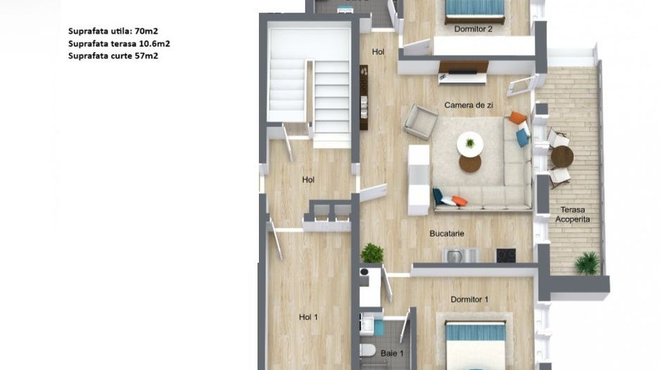 Apartament Otopeni Odaile bloc Boutique 9% doar in IULIE - Poză 4