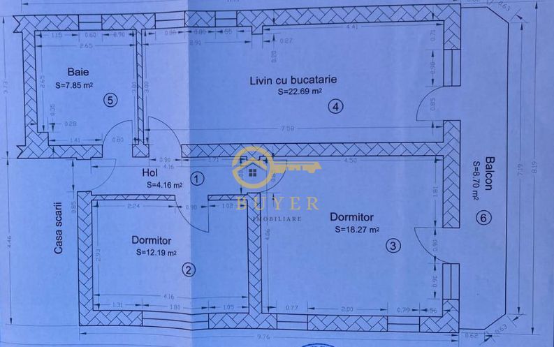 Apartament cu 3 camere in Turnisor, mobilat si utilat- curte privata - Poză 5