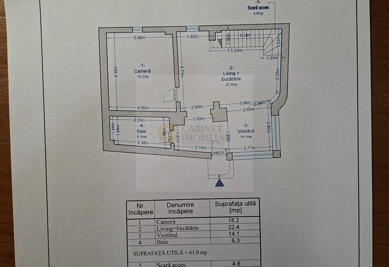 Piata Unirii - Hala Traian I P+M I 4 camere 2 bai I Terasa deschisa - Poză 19
