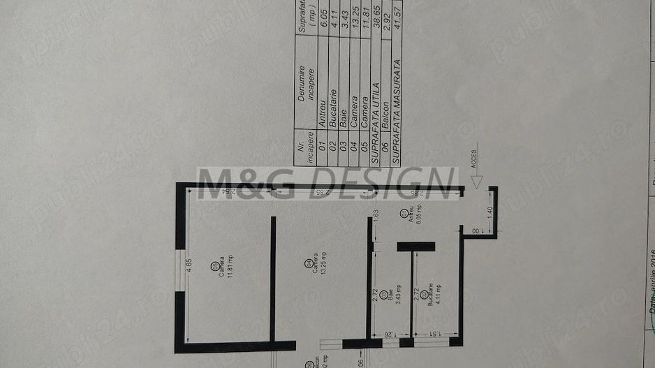 Apartament 2 camere Sagului etaj 2 cu centrala - Poză 9