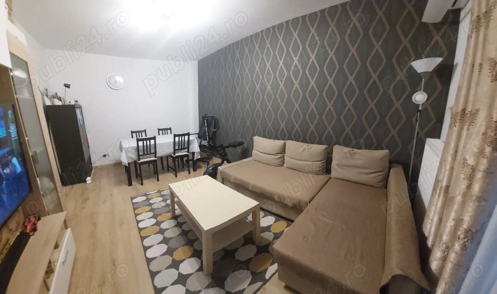 Apartament 2 camere Chiajna mobilat complet balcon inchis etaj 2 - Poză 1