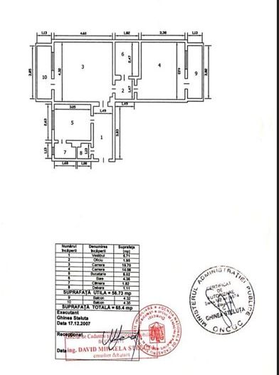 2 camere Aviatiei | renovat | etaj 1 |  centrala proprie - Schiță 9