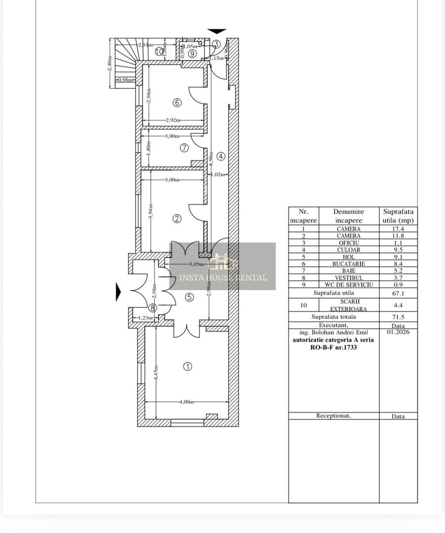 ❇️ Casă   Domenii | Str. Mircea Zorileanu | locuință sau business - Schiță 17