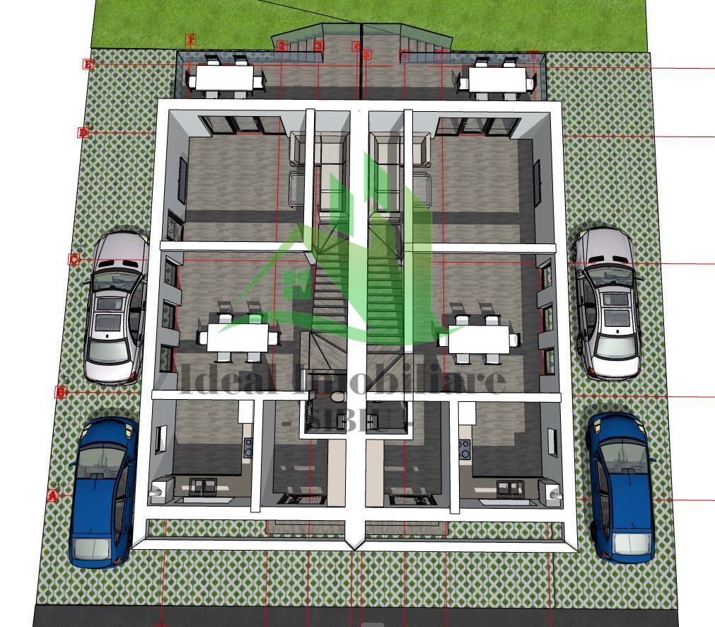 Duplex cu 4 camere si 250 mp curte, in Cartierul Arhitectilor - Schiță 6