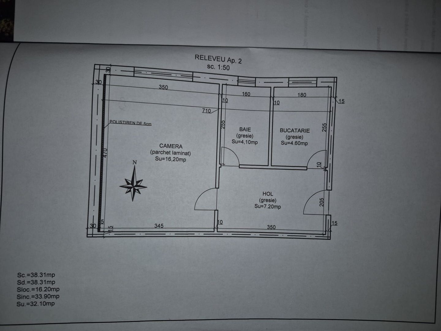 Sagului | 1 Camera | Decomandat. - Schiță 6
