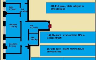 Apartament decomandat de vanzare in Iasi, Galata, 86,59 mp, bloc nou - Poză 2
