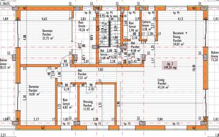 Apartament 148 mp utili + 150 mp terasa + 250 mp cota teren! Cu CF! - Schiță 1
